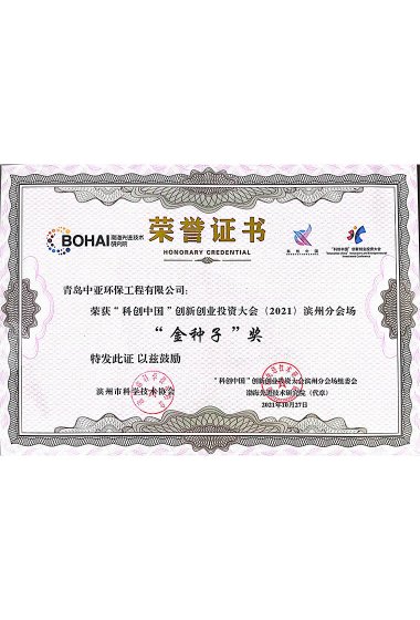 “科創中國”創新創業投資大會“金種子獎”